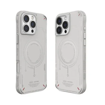 Cover Iphone 16 Pro Max Mecha Magsafe Case Skinarma - Light Grey